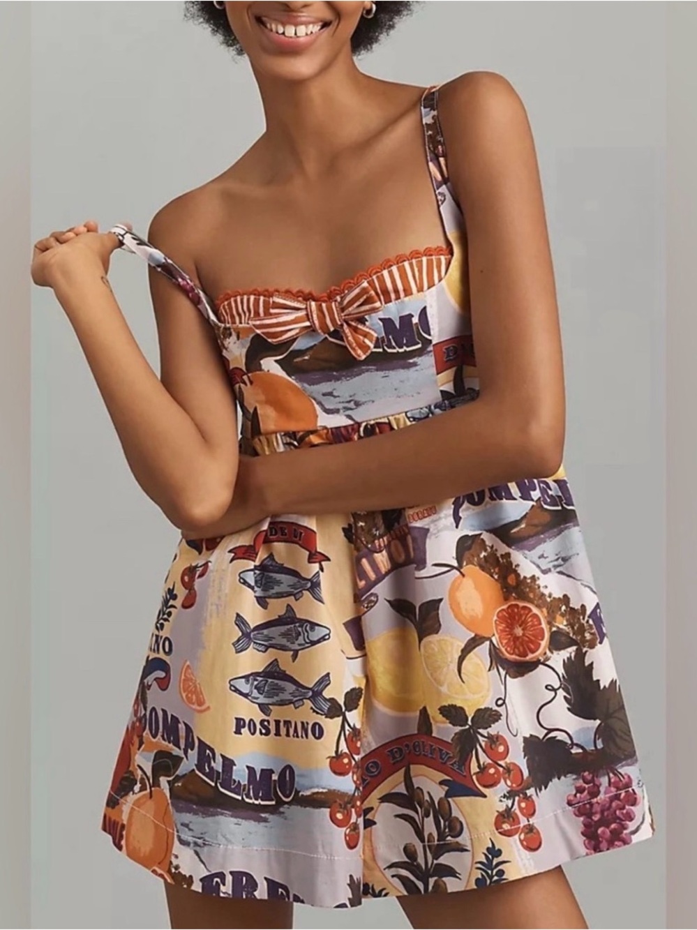 🆕NWT House of Harlow Italian Summer Printed Romper 🐙